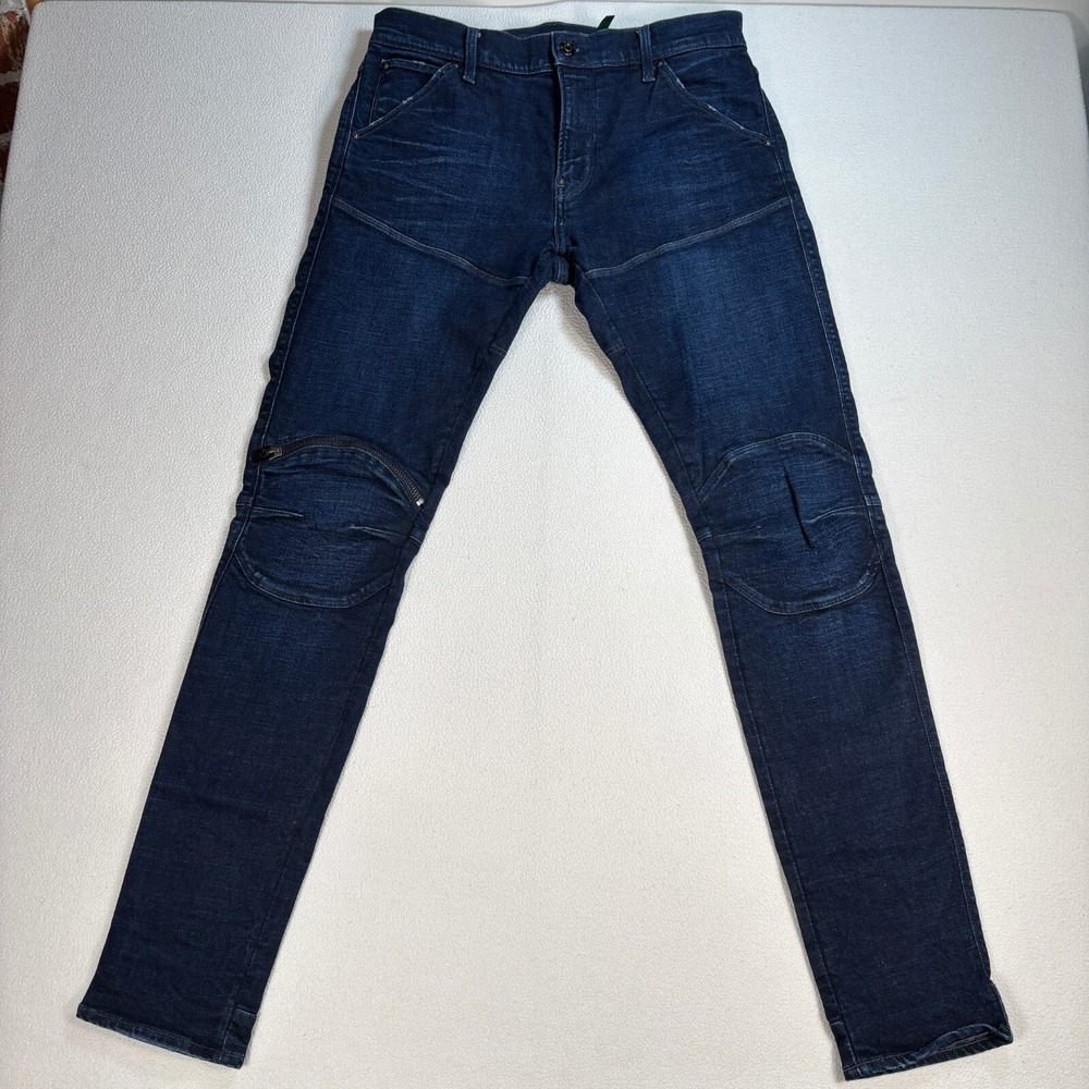 Men's Dark Blue Slim Fit Jeans Fit For 34